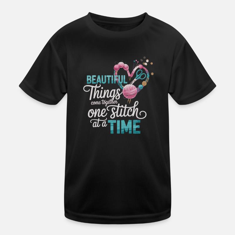 Sewing design – stitch by stitch to beauty Kids Functional T-Shirt