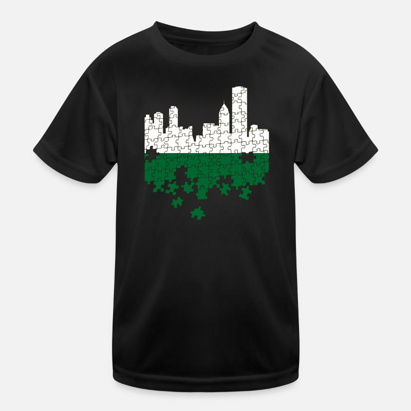 Saxe drapeau Drapeau Saxon Ossi Vacances SN T-shirt sport Enfant