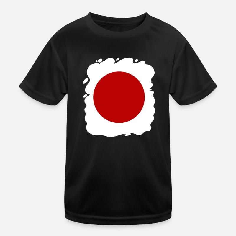 Drapeau du Japon Look Usé Nihon Drapeau Japonais T-shirt sport Enfant
