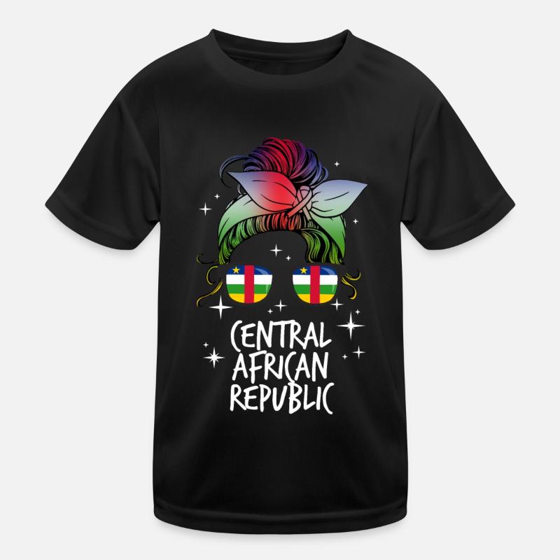 Central African Republic Kids Functional T-Shirt