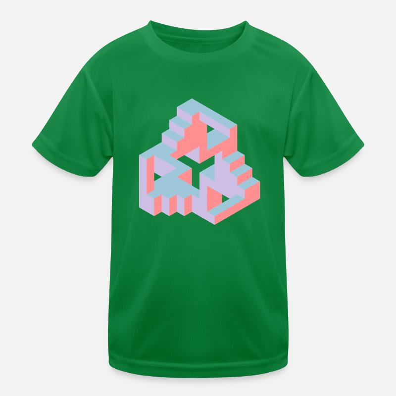 Impossible Figures 77B Kids Functional T-Shirt