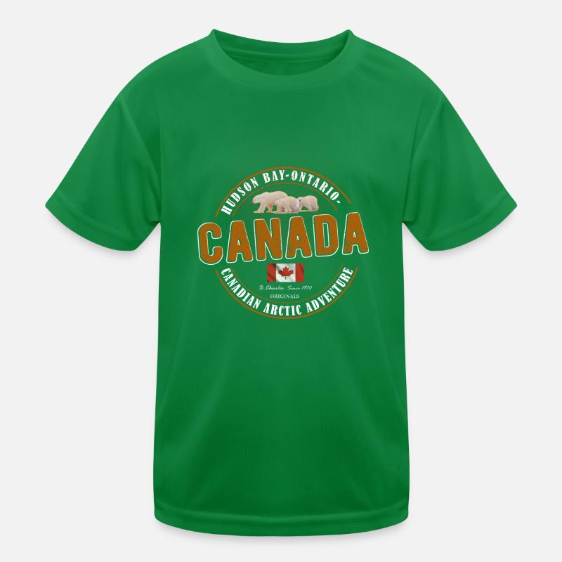 Canada Flag Kids Functional T-Shirt