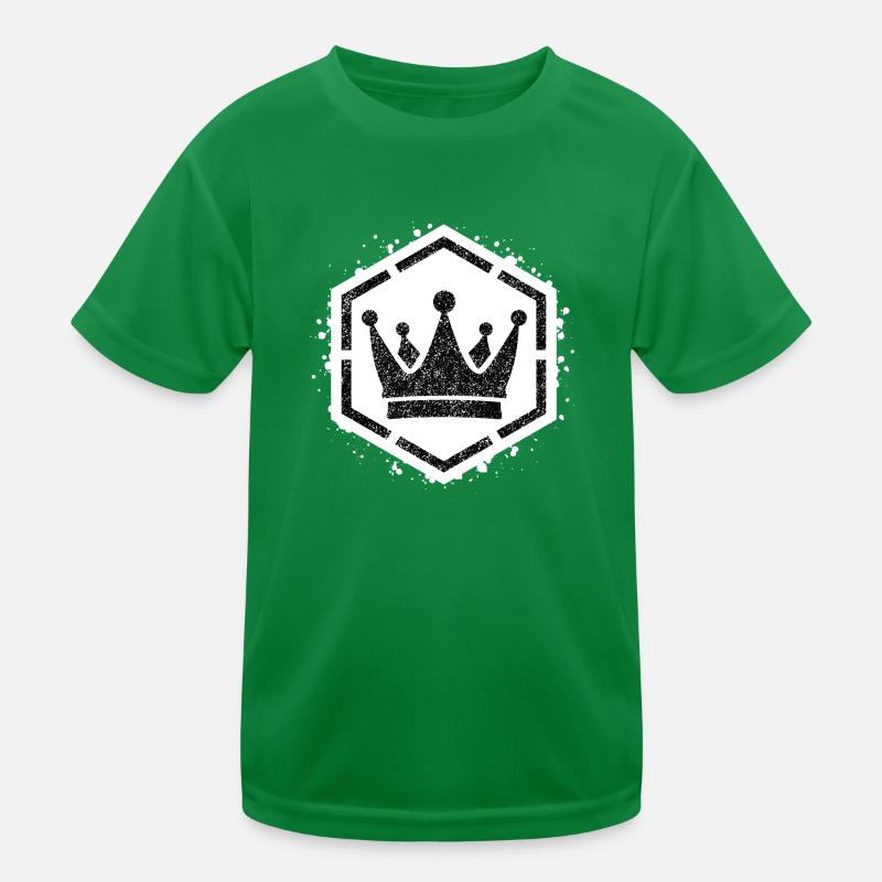 Couronne de modèle d’éponge à l’intérieur de l’hexagone T-shirt sport Enfant