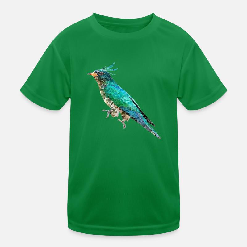 Bird ~ the Emerald Cuckoo Kids Functional T-Shirt