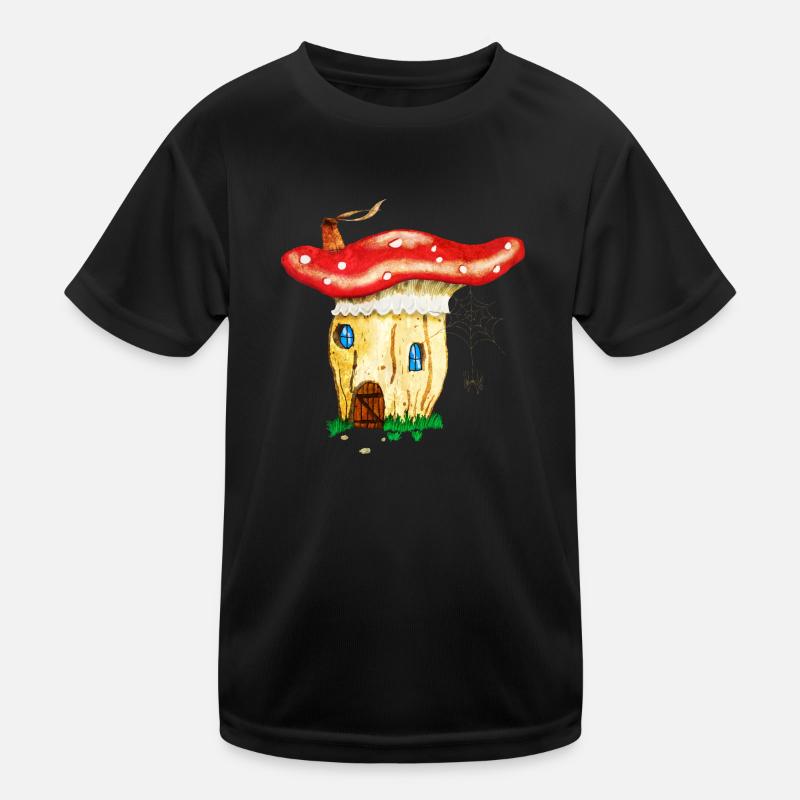 Das Pilzhäuschen Kinder Funktions-T-Shirt