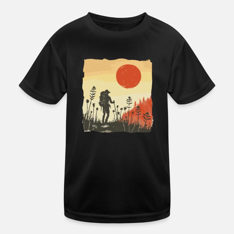 Hiking, Hiking, Mountains, Nature, Camping, Summit, Alps Kids Functional T-Shirt