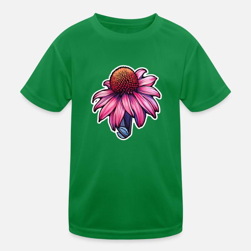 Echinacea flower Kids Functional T-Shirt