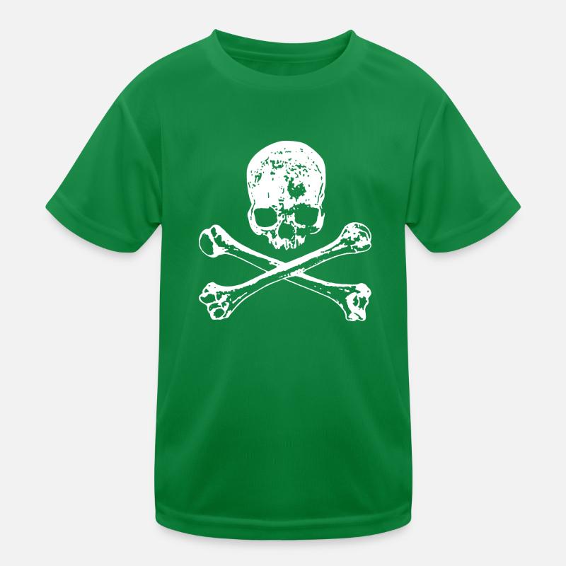 Crâne et os T-shirt sport Enfant