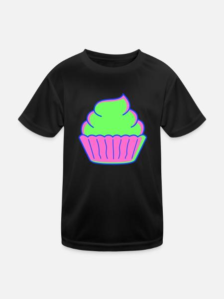 Cupcake - T-shirt sport Enfant - noir - Devant