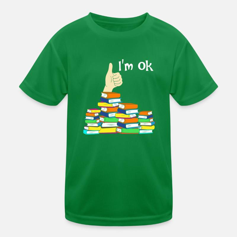Ich bin Ok Lustige Buchliebhaber Kinder Funktions-T-Shirt
