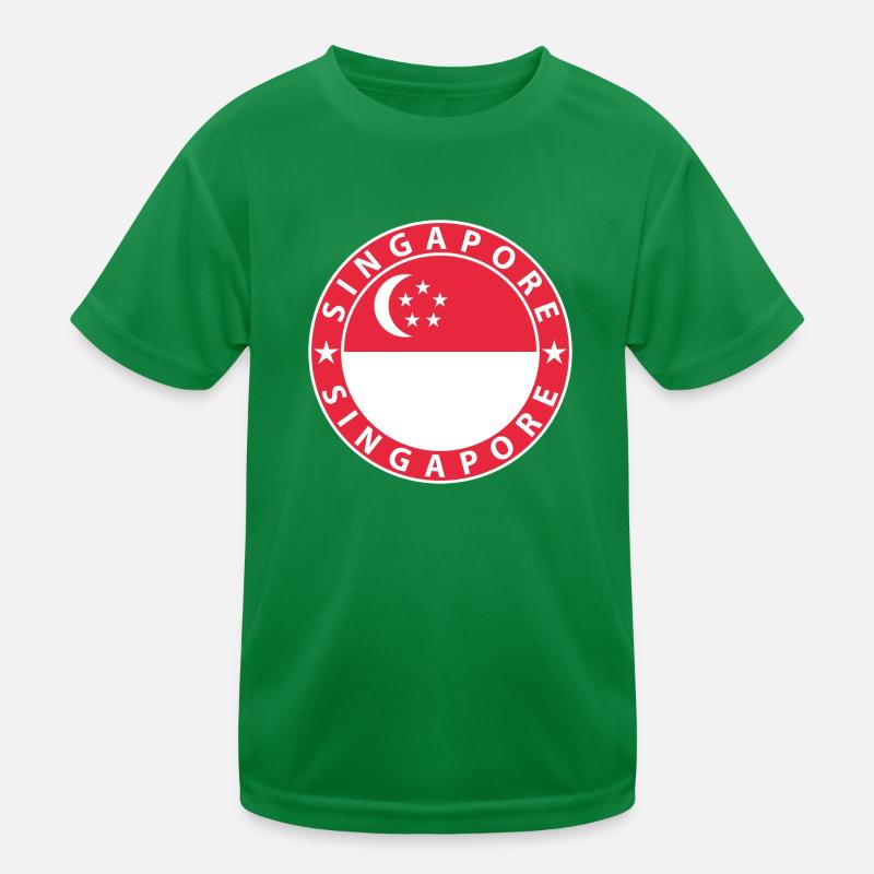 Singapur Kinder Funktions-T-Shirt