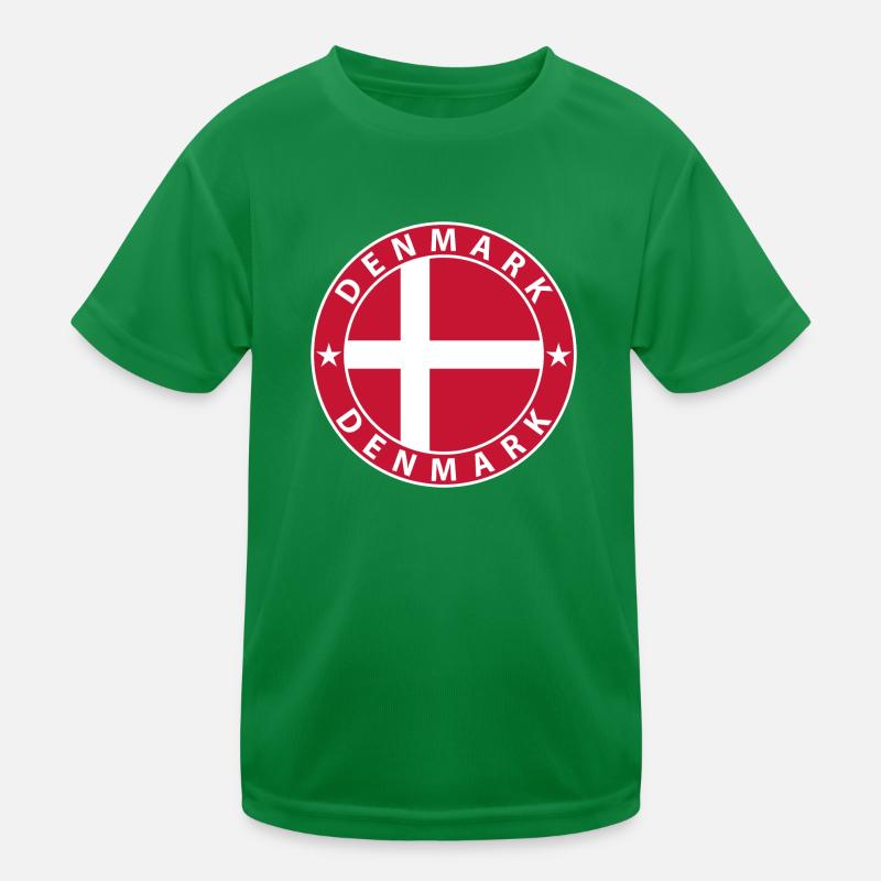 Dänemark Kinder Funktions-T-Shirt