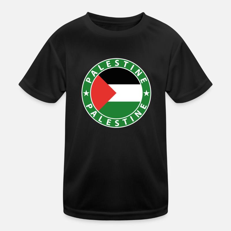 Palestine - Kids Functional T-Shirt - black