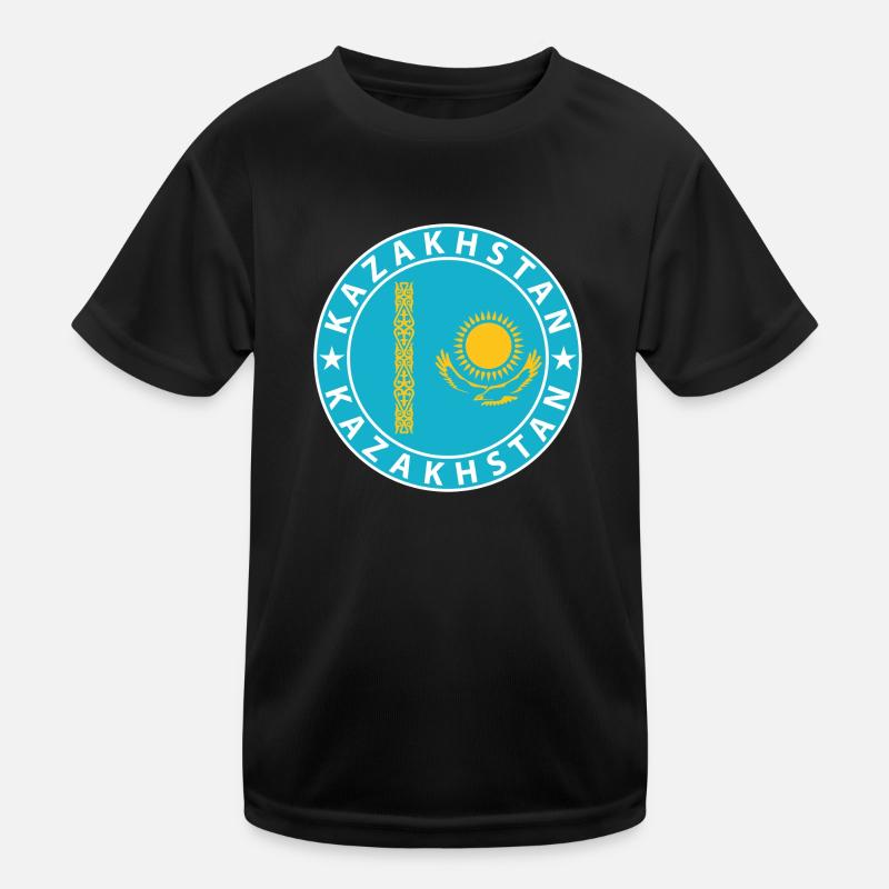 Kasachstan Kinder Funktions-T-Shirt
