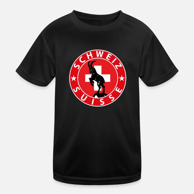 Schweiz Kinder Funktions-T-Shirt