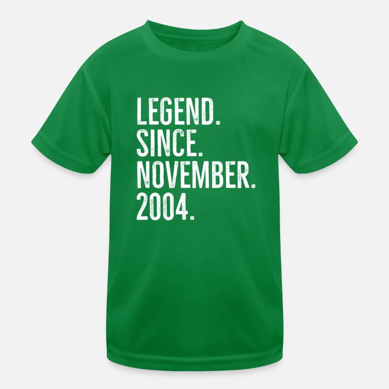 Legend Since November 2004 Kids Functional T-Shirt