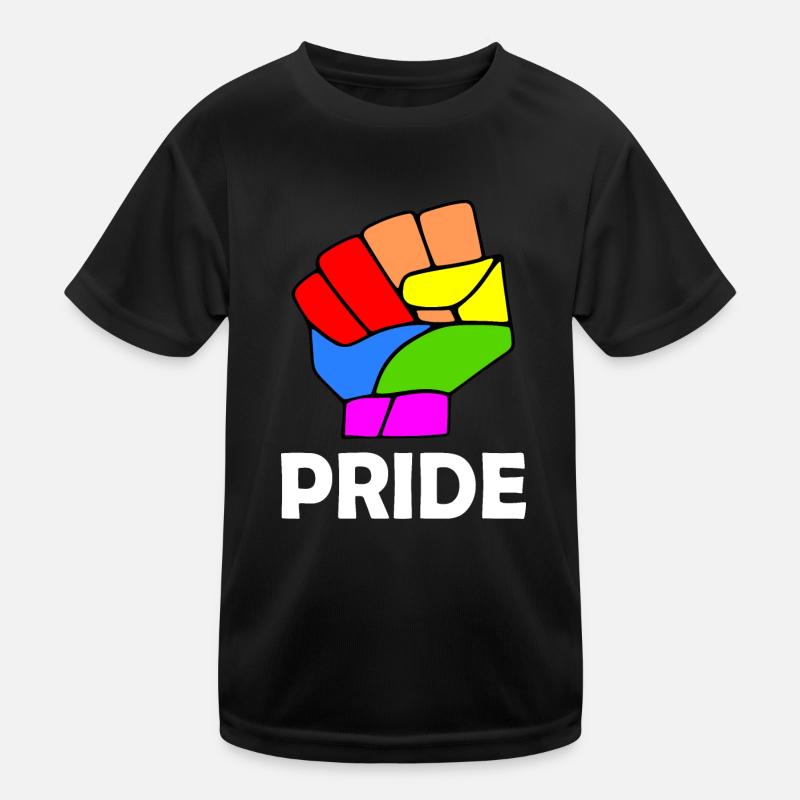 Pride - Kinder Funktions-T-Shirt - Schwarz