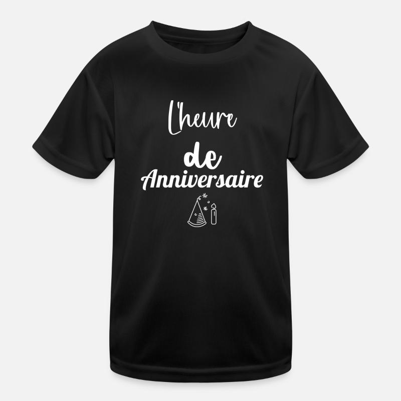 L'heure de anniversaire T-shirt sport Enfant