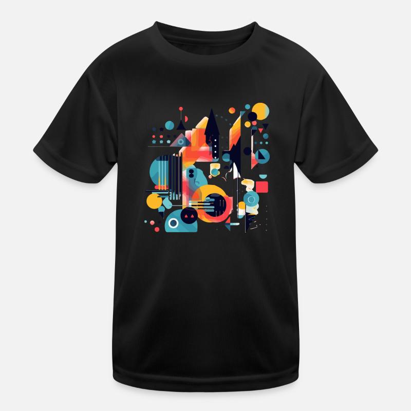 Abstract geometric design Kids Functional T-Shirt