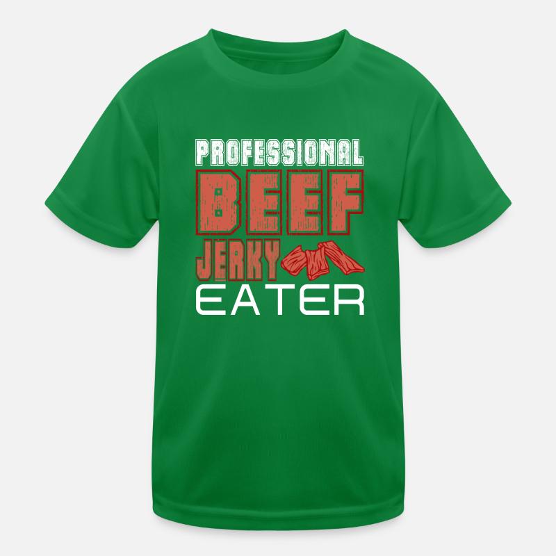 Professional Beef Jerky Eater Meat Lovers Kids Functional T-Shirt