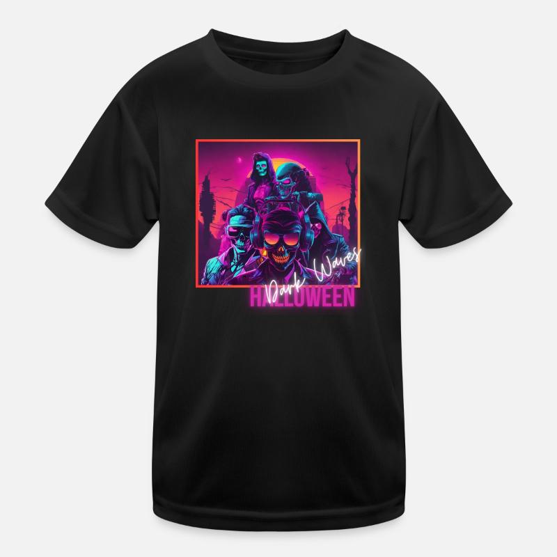 Dark Waves Kinder Funktions-T-Shirt