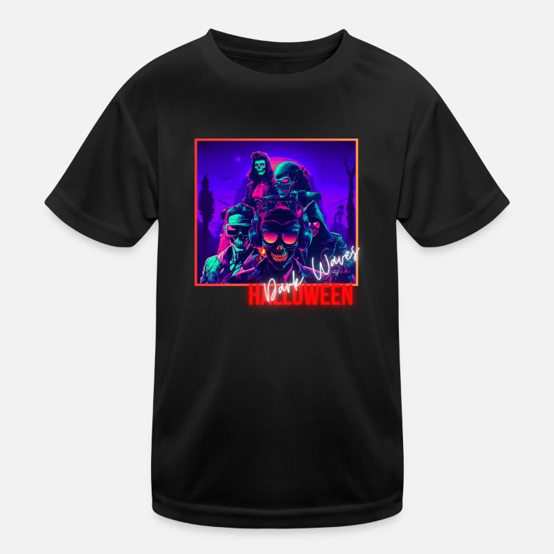 Dark Waves Kids Functional T-Shirt