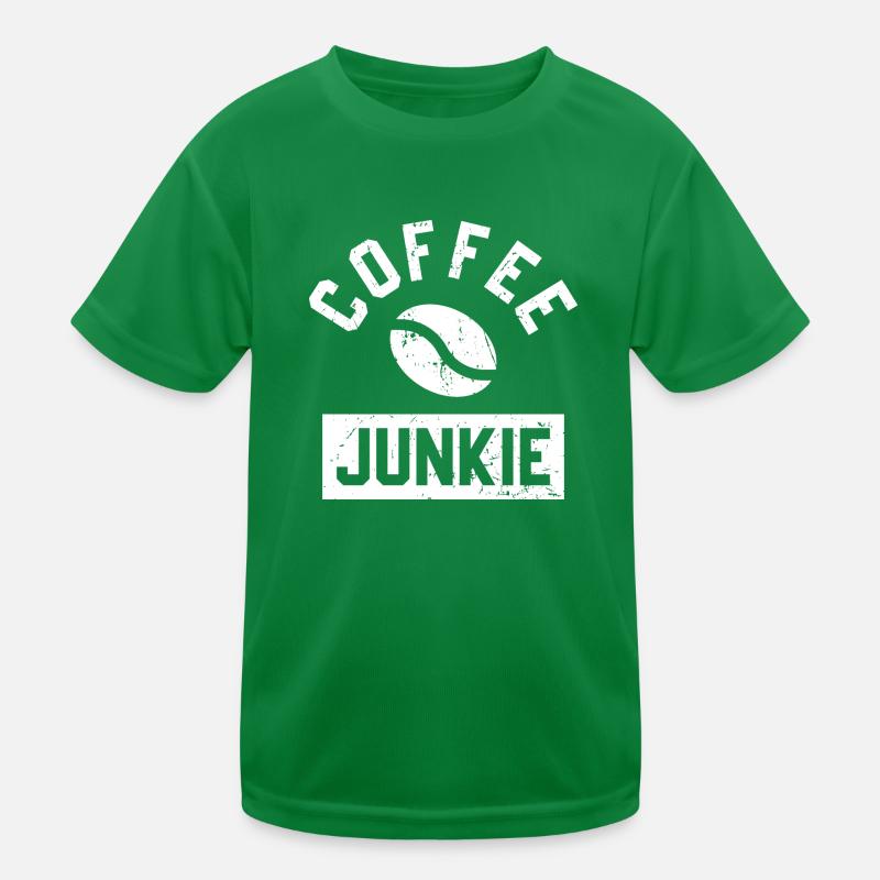 Coffee Junkie Kids Functional T-Shirt