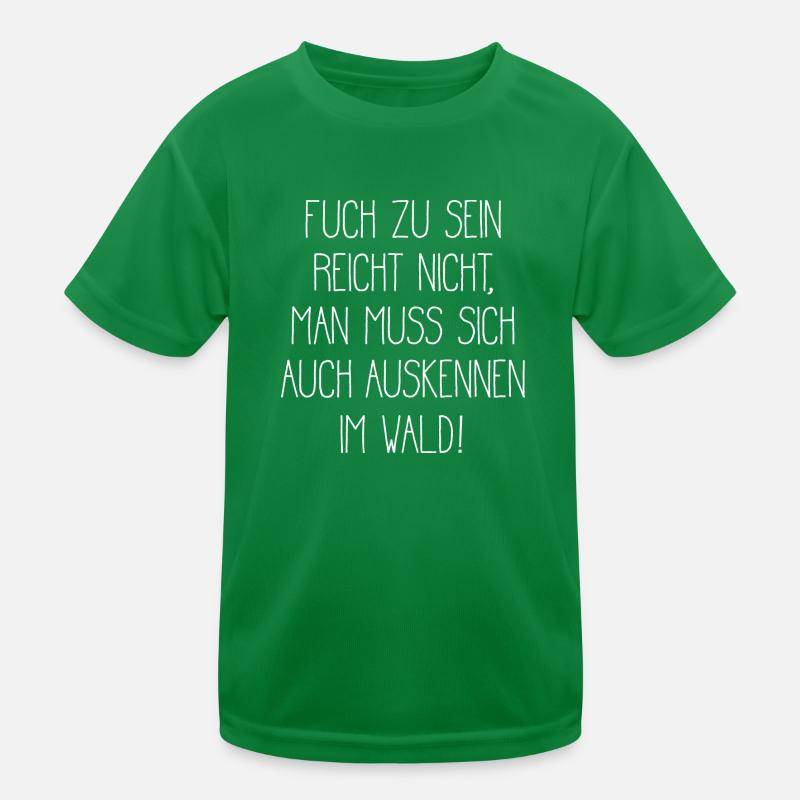 Clever Cool Fox Foxes Saying Kids Functional T-Shirt