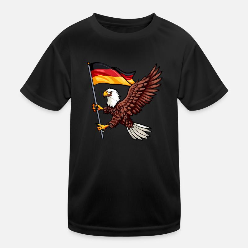 Deutschland Adler Germany Flag Eagle Kinder Funktions-T-Shirt