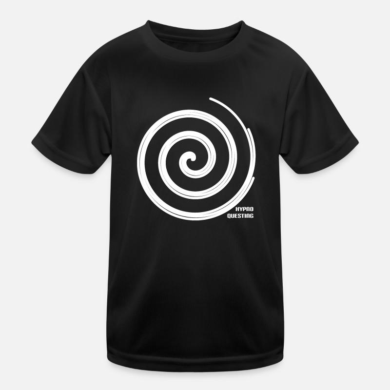 Hypnotic Spiral by Hypnoquesting Kids Functional T-Shirt