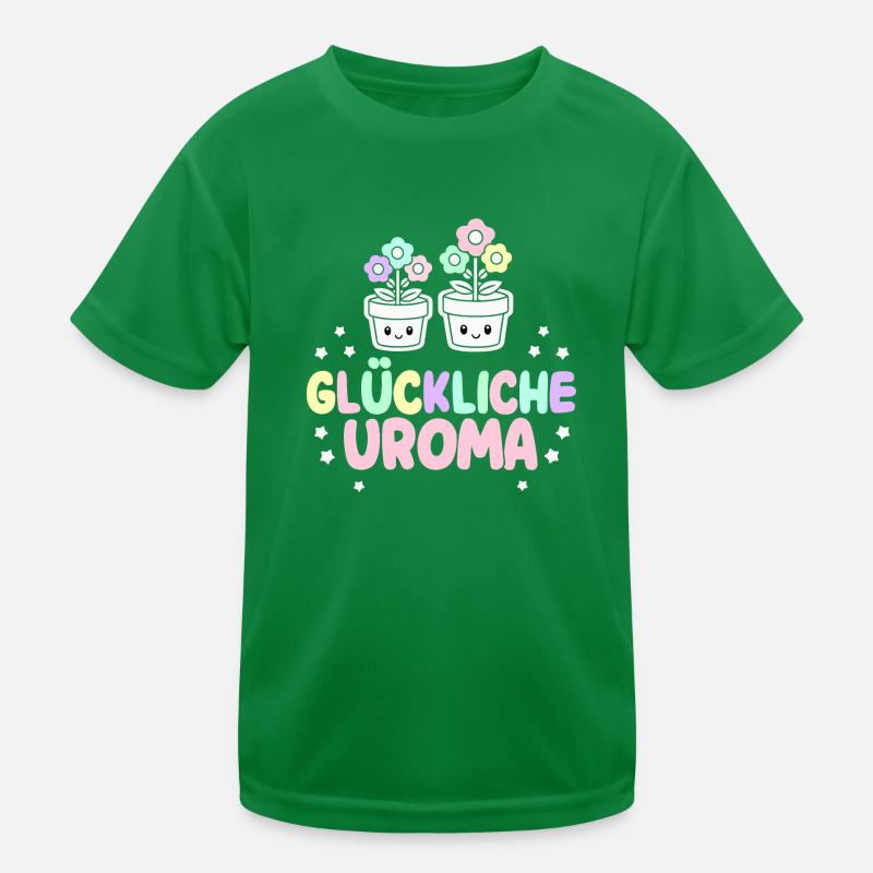 Glückliche Uroma Geburtstag Beste Uroma Muttertag Kinder Funktions-T-Shirt
