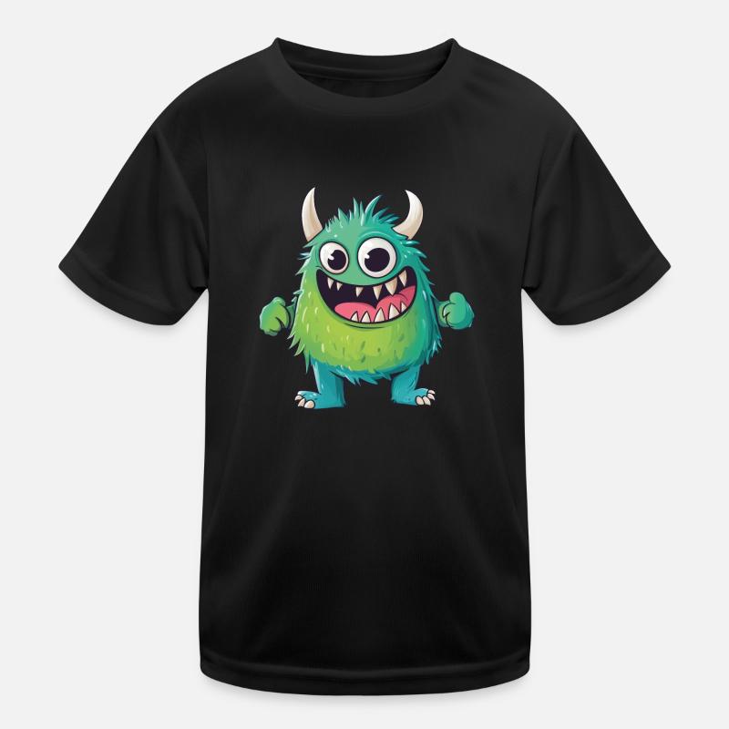 Mignon coloré mignon monstre mignon T-shirt sport Enfant