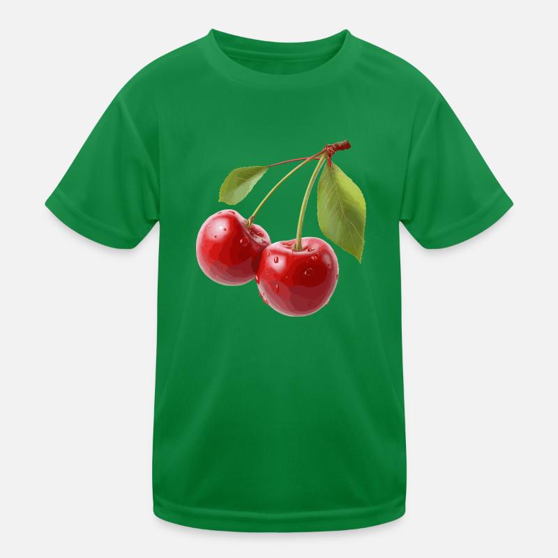 Cherries Kids Functional T-Shirt
