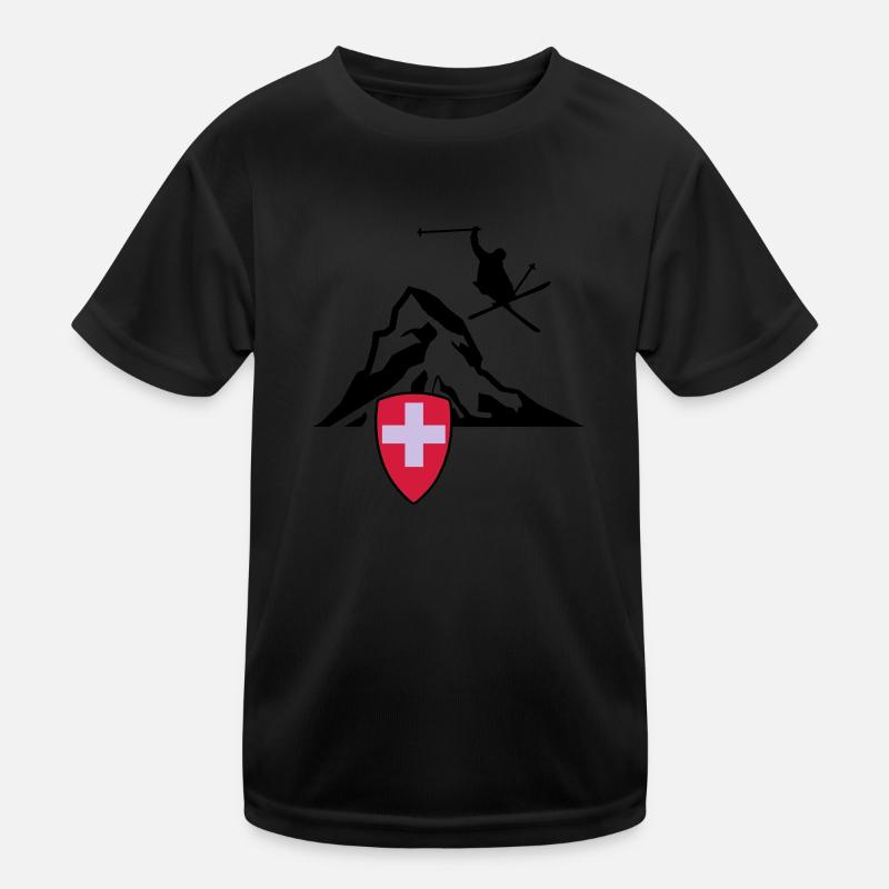 matterhorn schweiz zermatt Kinder Funktions-T-Shirt