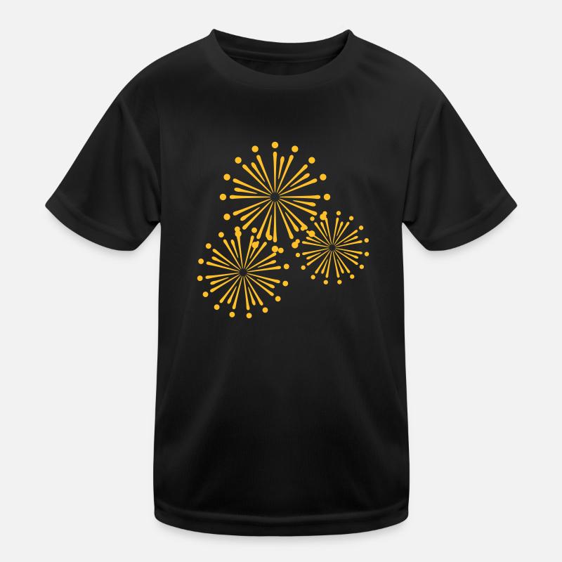 Firework Design Kids Functional T-Shirt