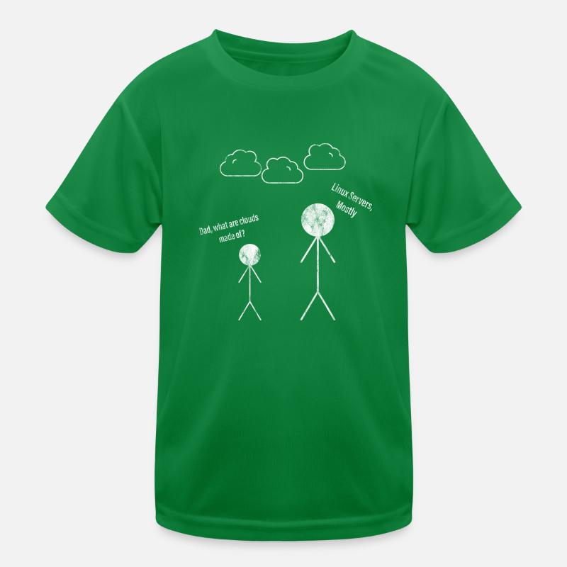 Papa What Are Clouds Made of Linux Servers Mostly 2 T-shirt sport Enfant
