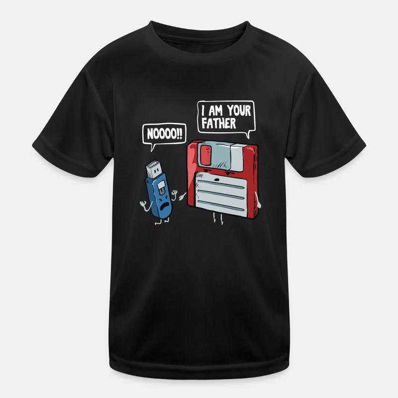 Floppy & USB Stick Gift for Computer Nerds Kids Functional T-Shirt