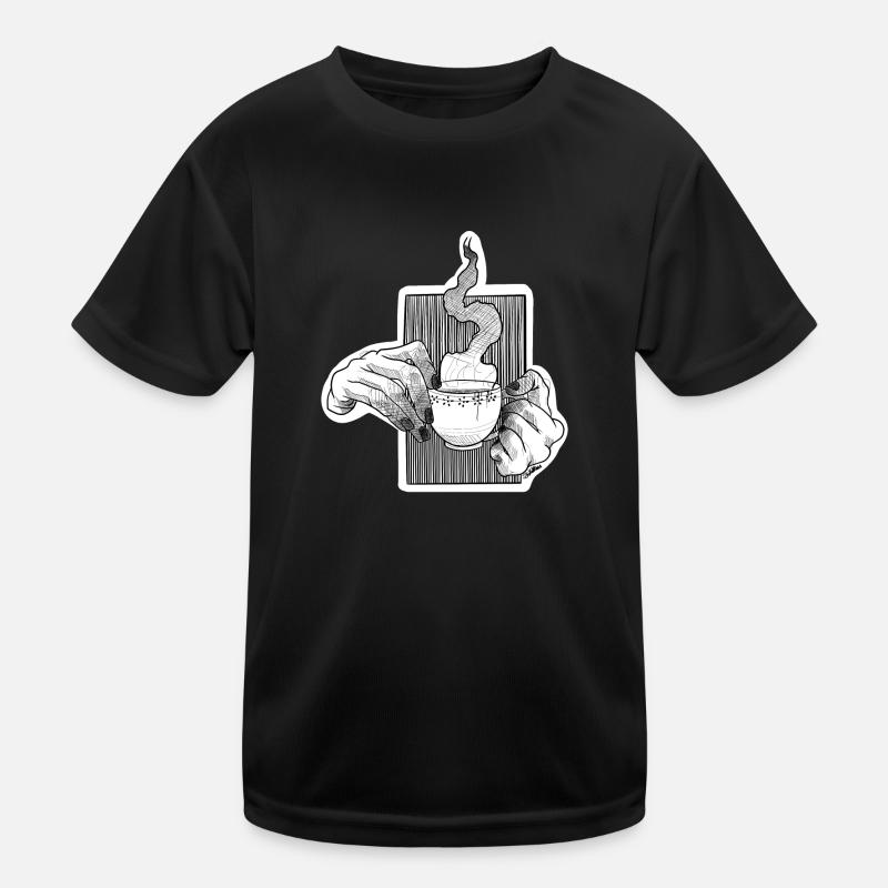 Coffee Time Kinder Funktions-T-Shirt