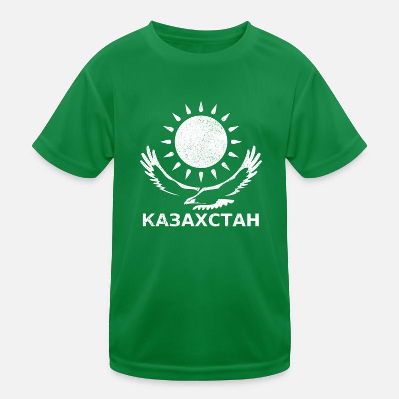Kasachstan Kinder Funktions-T-Shirt