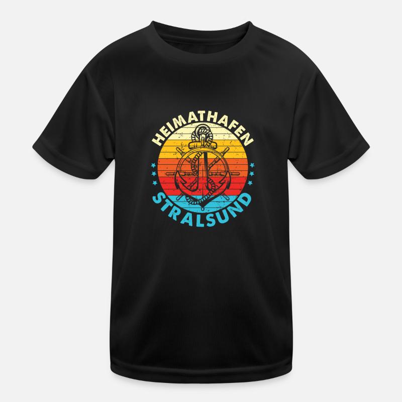 Heimathafen Stralsund Kinder Funktions-T-Shirt