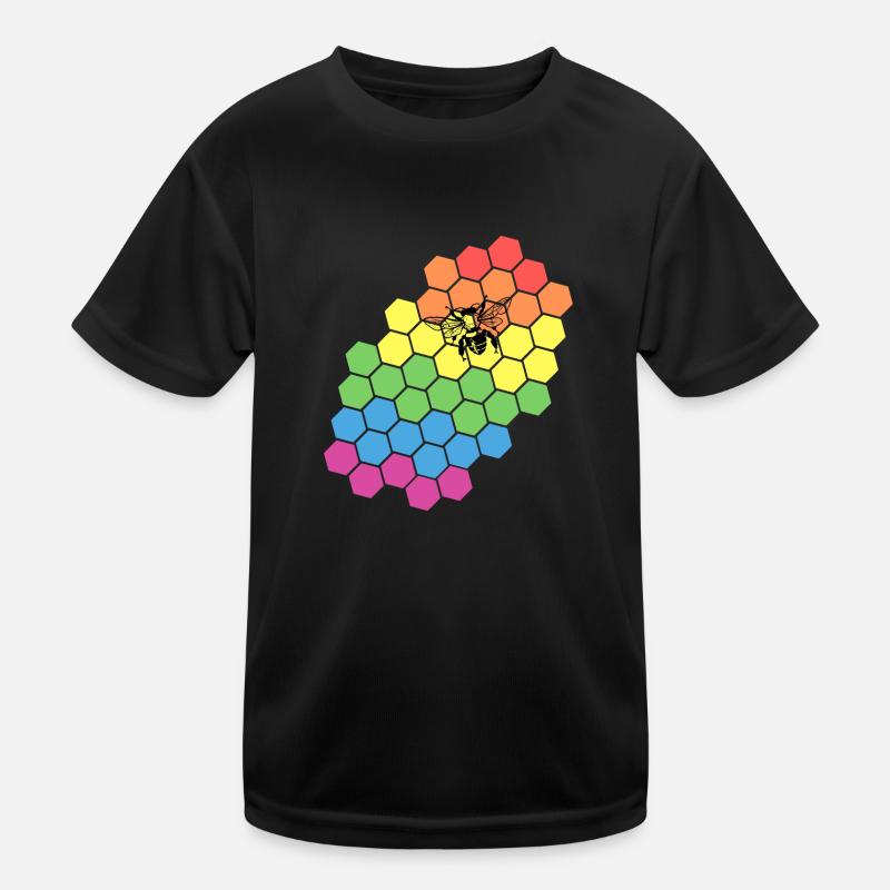 Regenbogen Imker Geschenk Kinder Funktions-T-Shirt