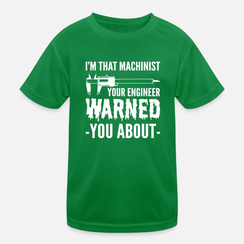 Engineer warned you Dedicated person gift Kids Functional T-Shirt