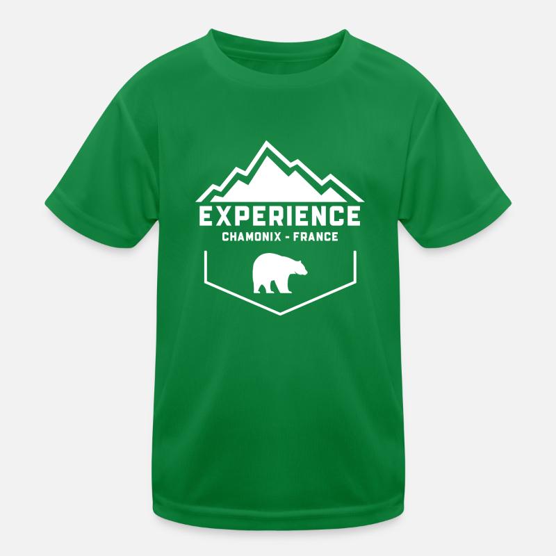 Bear Chamonix White Kids Functional T-Shirt