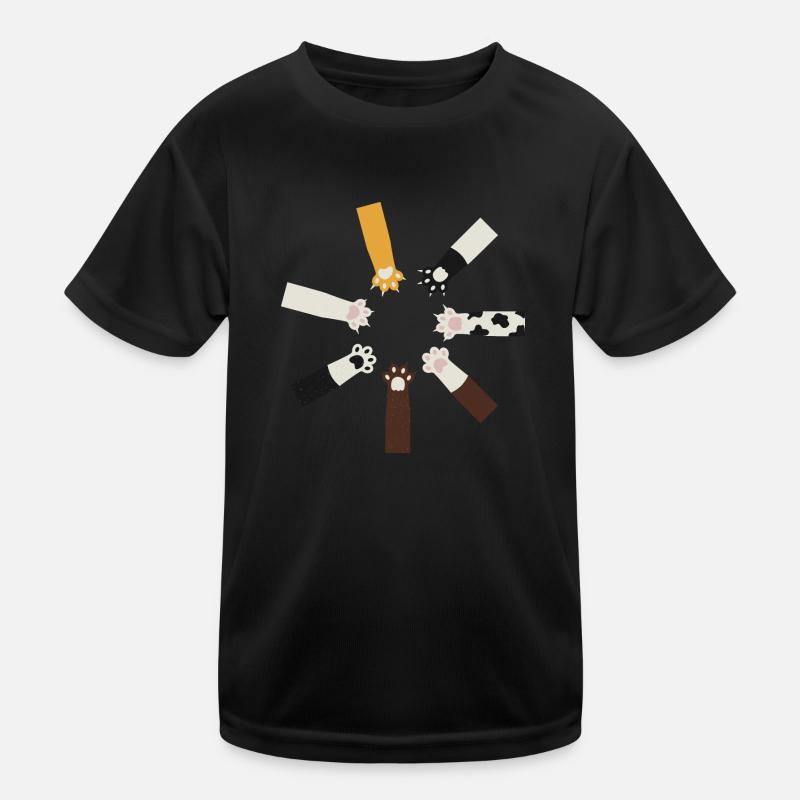 Chat drôle T-shirt sport Enfant