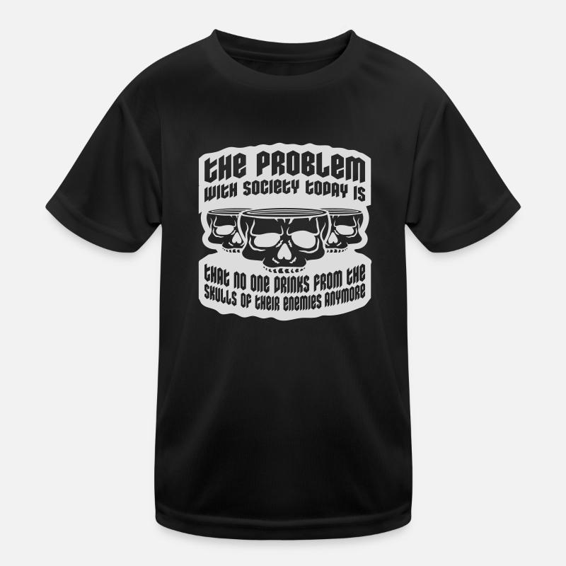 drinks from enemies skulls Kids Functional T-Shirt