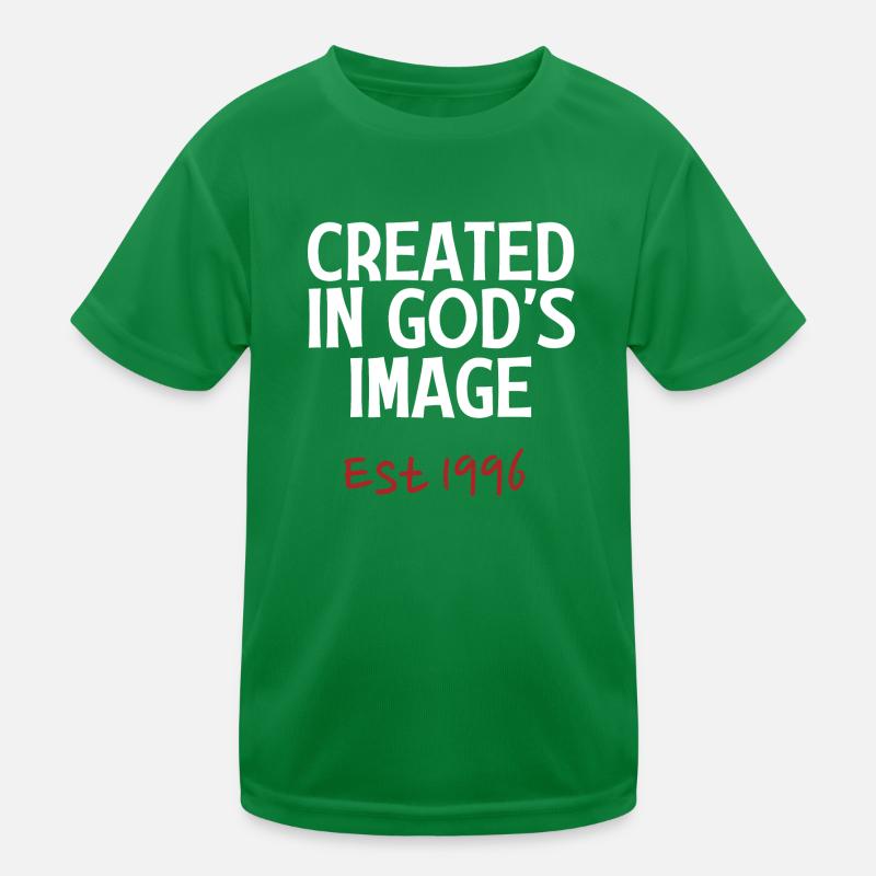 Créé à l’image de Dieu est 1996 T-shirt sport Enfant