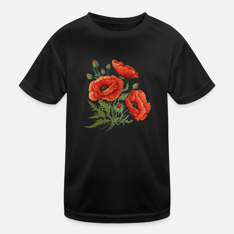 Coquelicots T-shirt sport Enfant