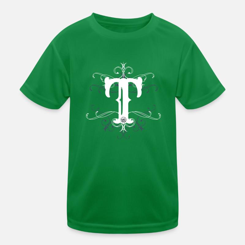 Lettre T, point t) T-shirt sport Enfant