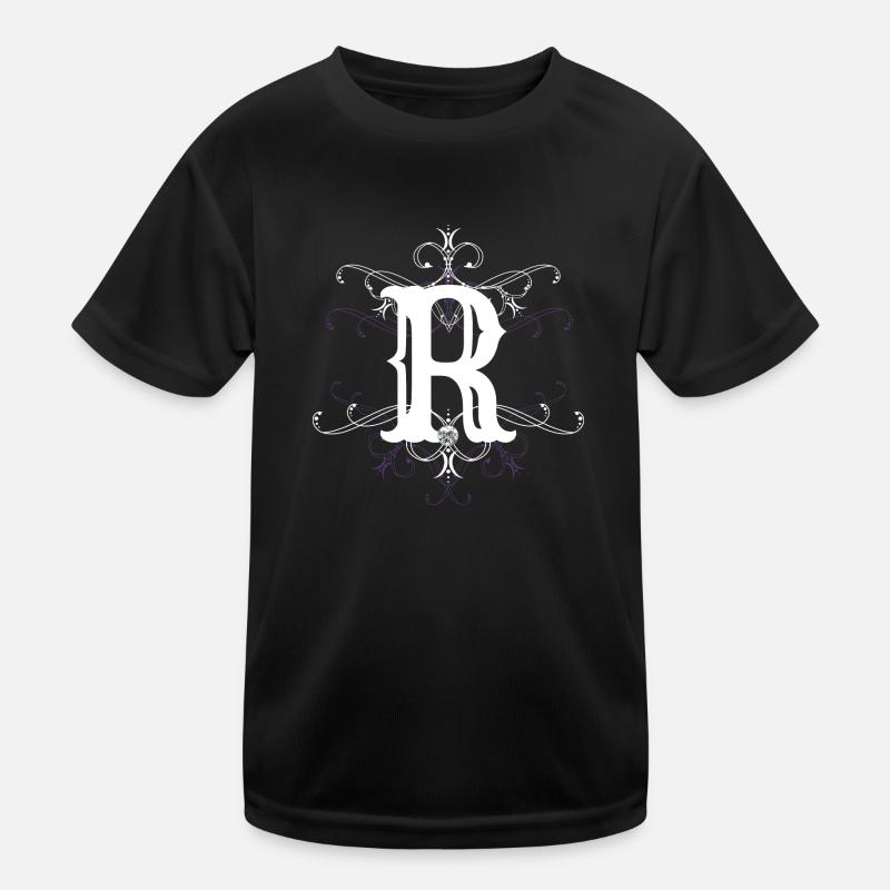 Lettre R (R) T-shirt sport Enfant