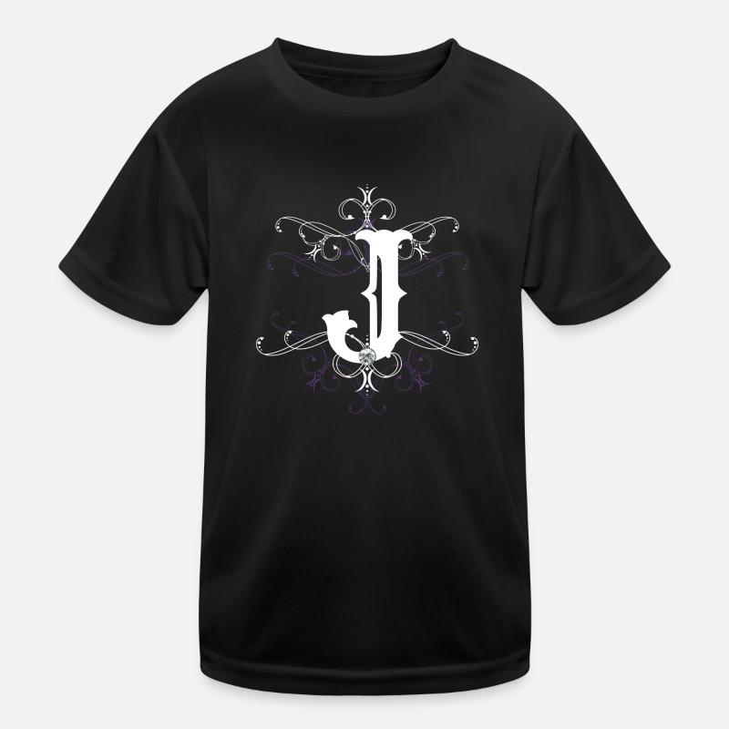Letter J Letter J Kids Functional T-Shirt